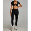 Женский фитнес комплект Crop T-shirt + Leggings model 175